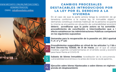PROCEDIMIENTO DE INTERMEDIACION EN LA NUEVA LEY POR EL DERECHO A LA VIVIENDA
