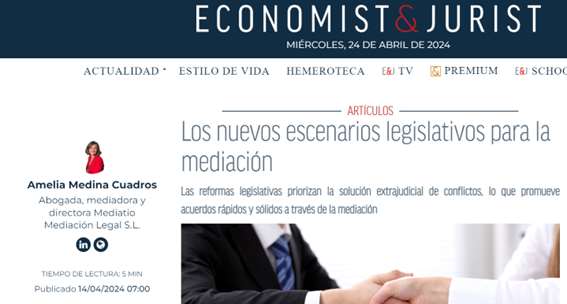 Los nuevos escenarios legislativos para la mediación